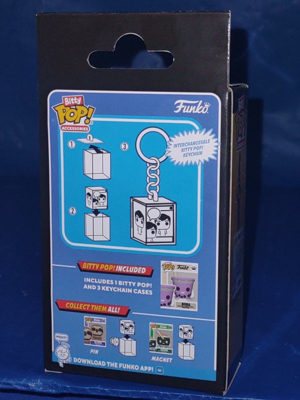 Funko Bitty Pop Figure Key Chain Accessory 4-Pack w/ Bonus Boba Bitty New