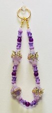 Beaded Keychain, Phone Charm, Bag Charm, Purse Charm, Bag Clip