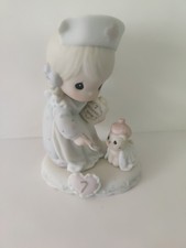 Vtg 1997 Precious Moments Figurine, Growing in Grace, Age 7
