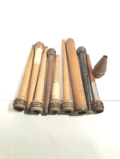 Wood Spools Bobbins Wooden Industrial Style 3"-10" Spindles Quills Mixed Lot-10