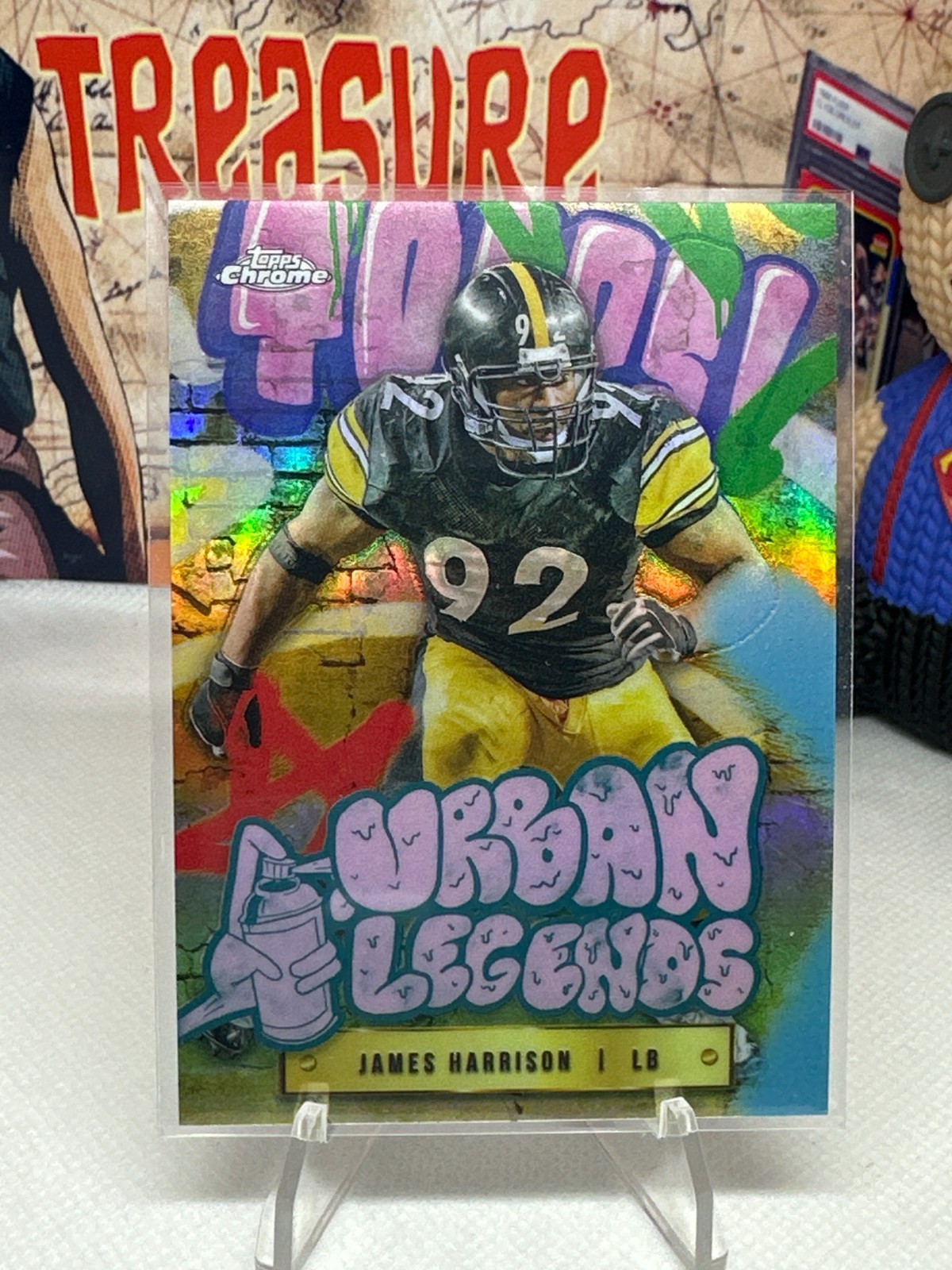 2024 Topps Chrome Urban Legends SSP James Harrison #UL-16 Steelers
