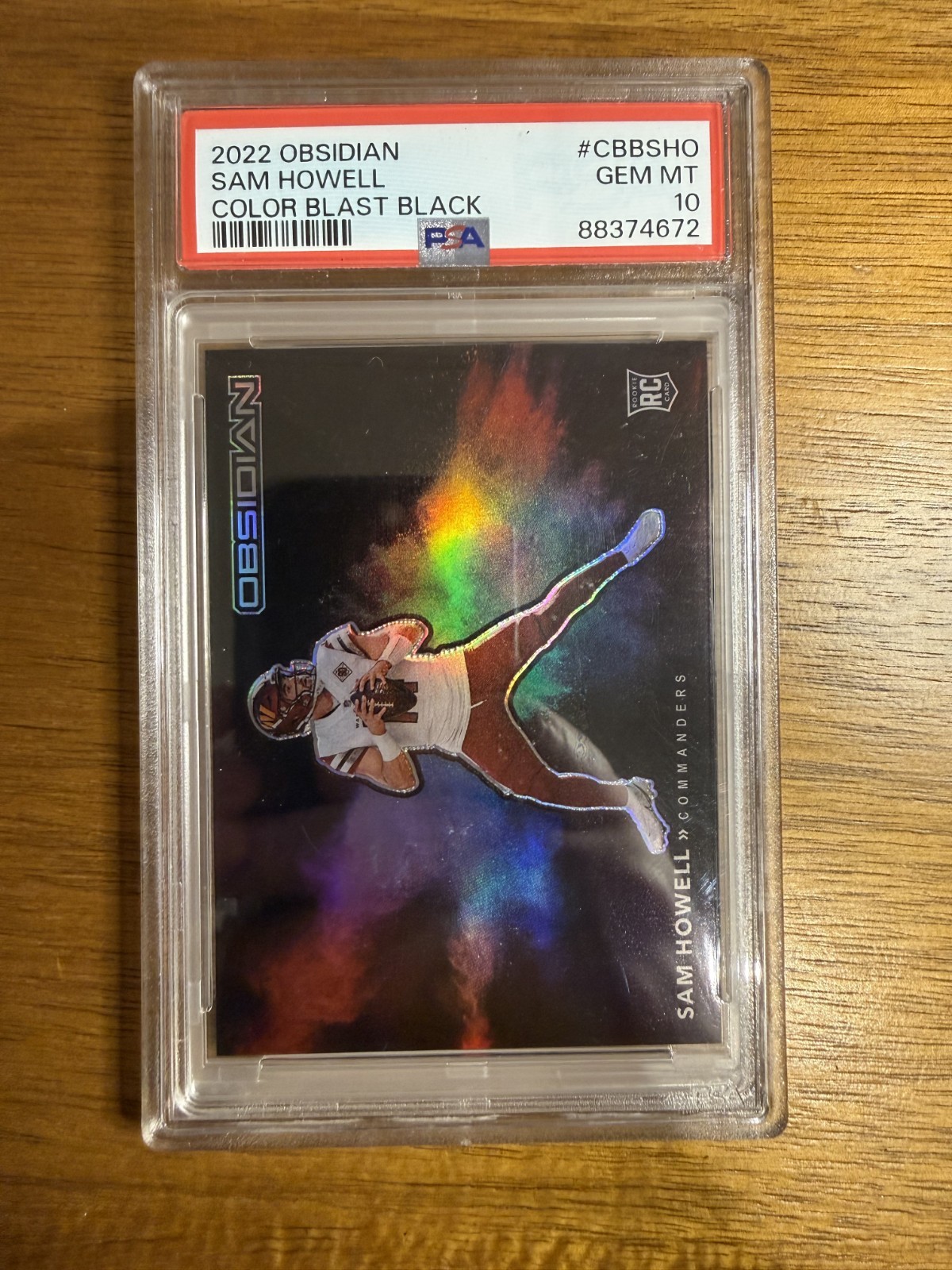 Sam Howell Panini Obsidian Color Blast Black #CBBSHO Base