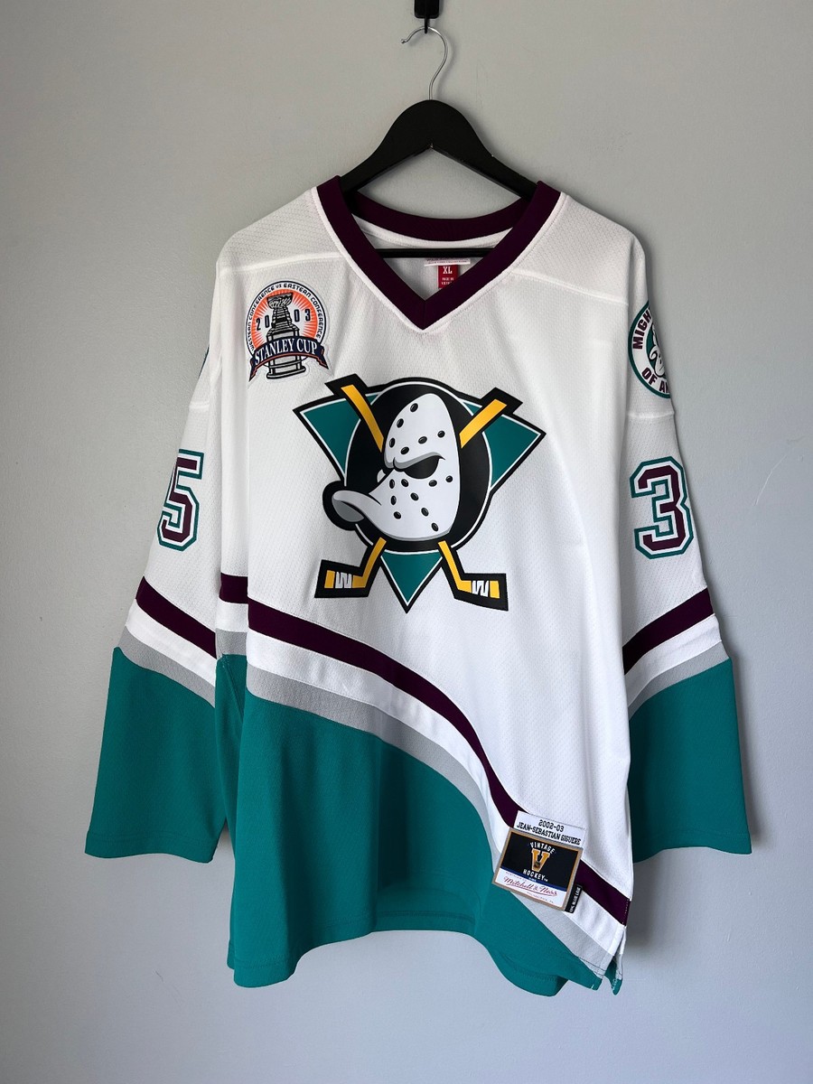 Mitchell Ness Anaheim Ducks Giguere Hockey Jersey Size XL White