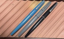 Parker Eversharp Big E Fountain Pen ~Like a 45 Choose Color~ Med Nib Only 3 Left