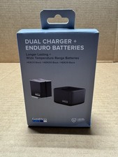 GoPro Dual Battery Charger  2 Enduro Batteries Hero Black 9,10,11,12 Compatible