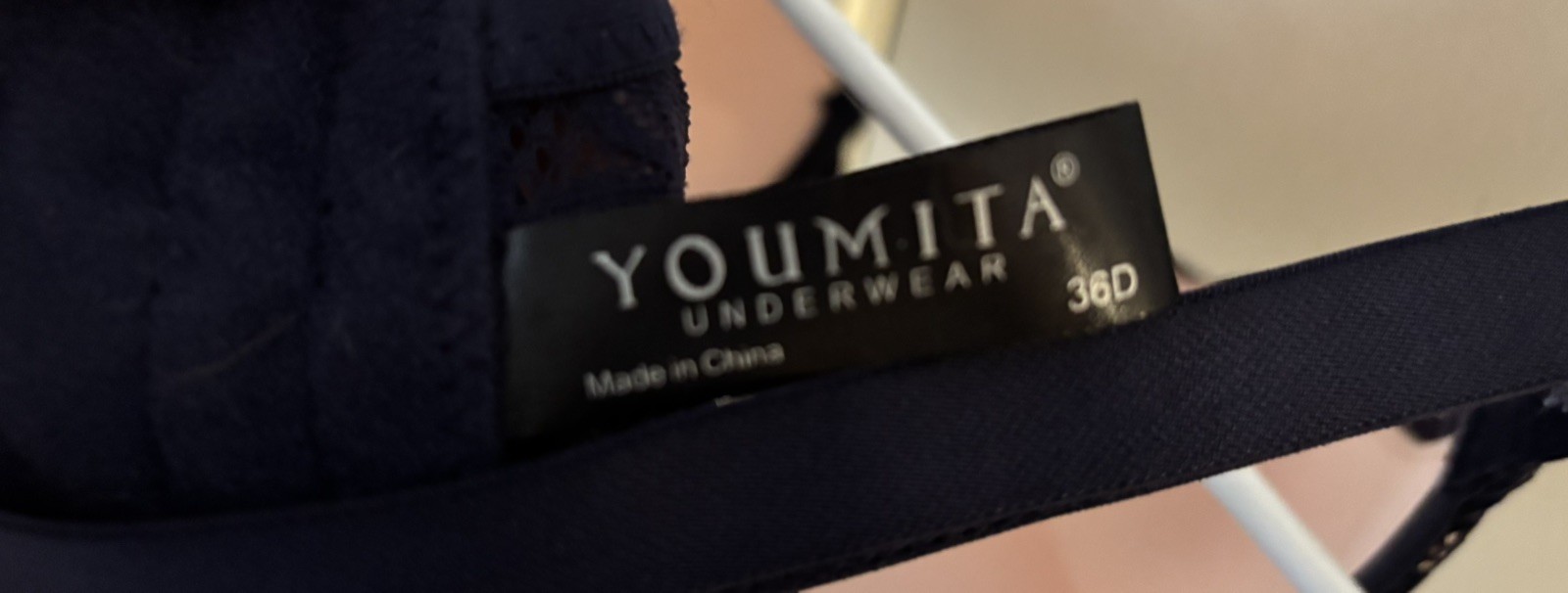 YOUMITA SOLID LACE TRIM PADDED UNDERWIRE DEEP PLU… - image 3