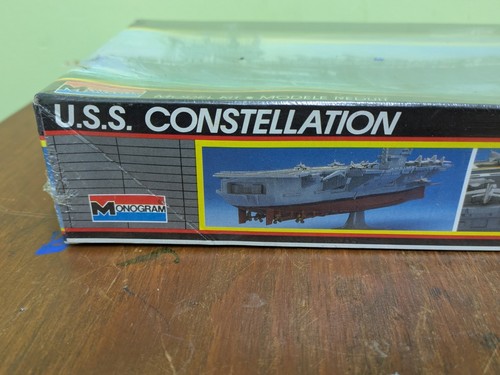 USS Constellation Monogram Model Kit No. 3010 Scale 1:800 Sealed 1987 - Picture 12 of 15