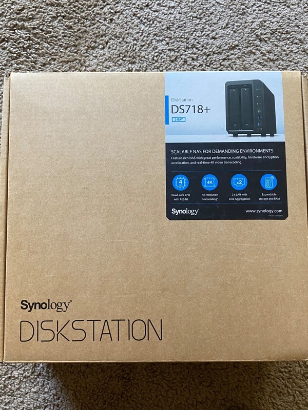 Synology DS718+ DiskStation 2-Bay NAS Station