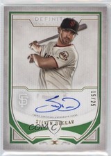 2019 Topps Definitive Collection Rookie Green 15/25 Steven Duggar Auto 03rx