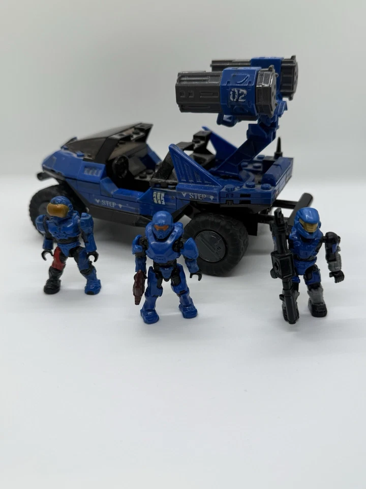Halo Mega Bloks синий серии Rockethog набор #97159 99% с 3 фигурки и Cortana 17 - Изображение 3 из 4