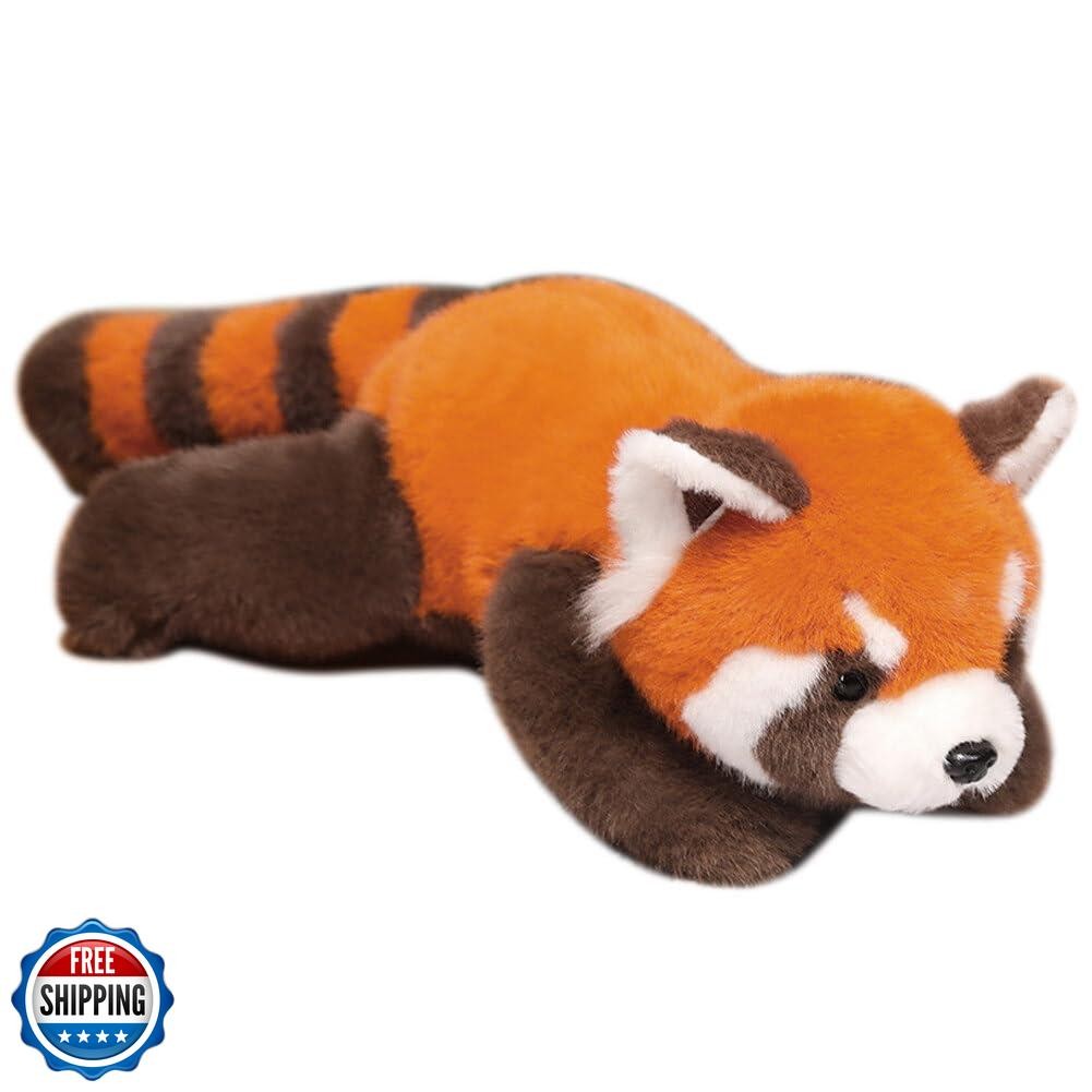 INSTITIZER Red Panda Weighted Plush Toy, 11.8 Inch Plush Pillow, 