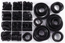 Silicone 580PCS 45A Universal Black O-Ring Sealing Gasket Washer Seal Assortment