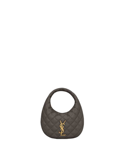 Saint Laurent Icarino $3100 Urban Gray Top Handle Bag New & Authentic