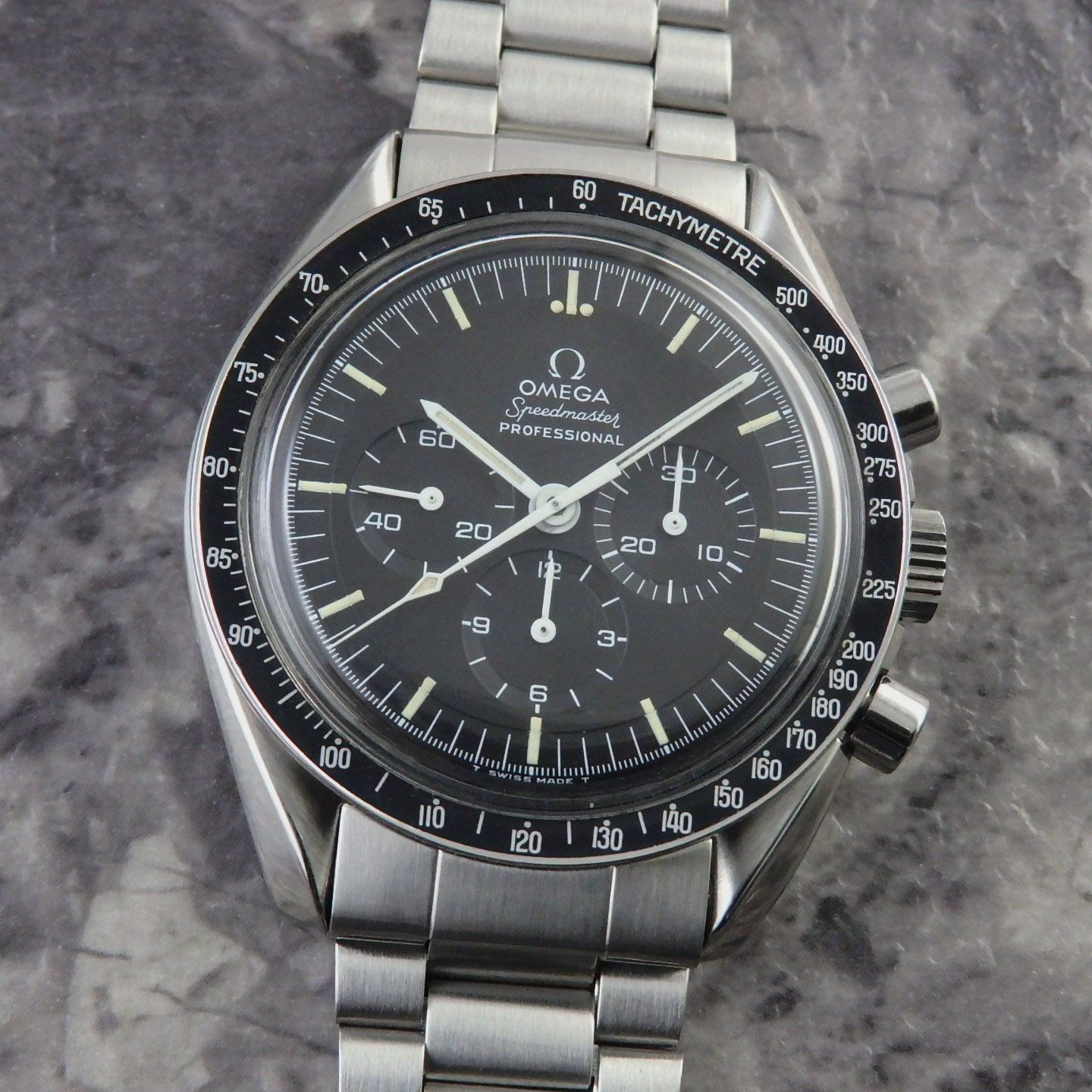 Omega Speedmaster 145.022 Professional Step Dial Manual Chronograph Vintage 1973
