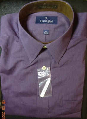 NEW Barrington Men's Dress Shirt 15 1/2 32-33 NWT maroon $12 - Image 1 of 2