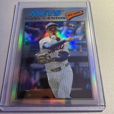 2026 Topps Heritage Chrome Refractor Mark Vientos New York Mets 77