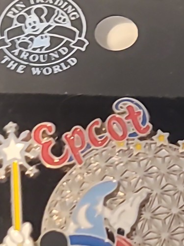 04 Disney Mickey Mouse Wizard EPCOT Collectible/Souvenir Trading Pin New on Card - Picture 5 of 8
