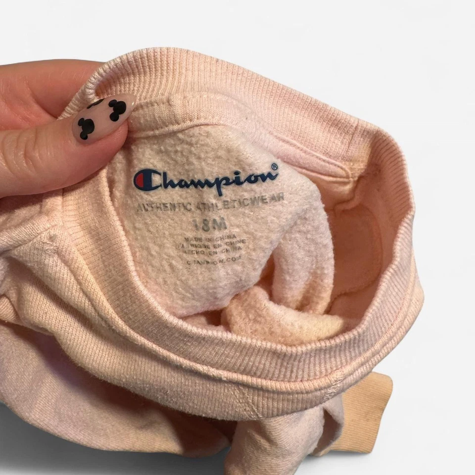 Conjunto Sudadera Pantalones Champion 18-24 Meses Pullover Joggers Conjunto a Juego Foto 4 de 4