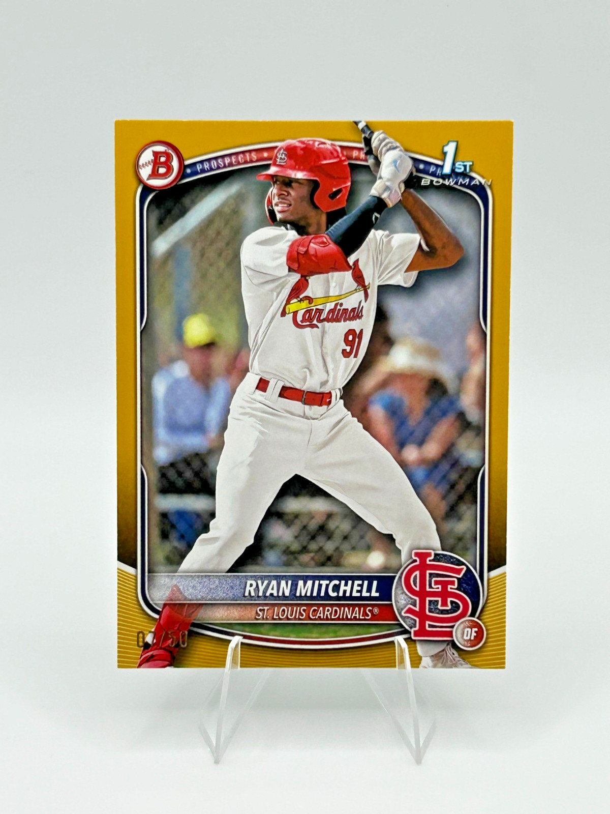 Ryan Mitchell 2025 Bowman Draft Gold /50 St. Louis Cardinals