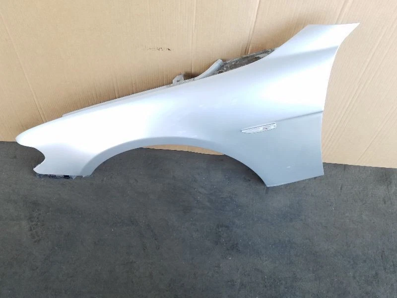02-05 BMW E65 745i Left Fender Panel Wing Driver Side Silver 41357061661 - Image 4 of 4