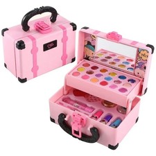 Children Makeup Cosmetics Pretend Playing Box Princess Make Up Girl Toy Play Set