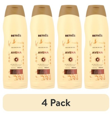 4 Pack Oat Body Wash Shower Gel Aloe Glycerin Moisturizing Bath Soap Sensitive S