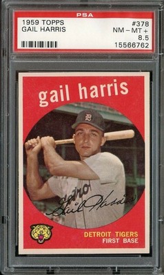 1959 TOPPS #378 GAIL HARRIS PSA 8.5 TIGERS *DS0964 | eBay
