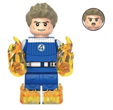 Johnny Storm Human Torch - Lego Mini-Figure - see item details