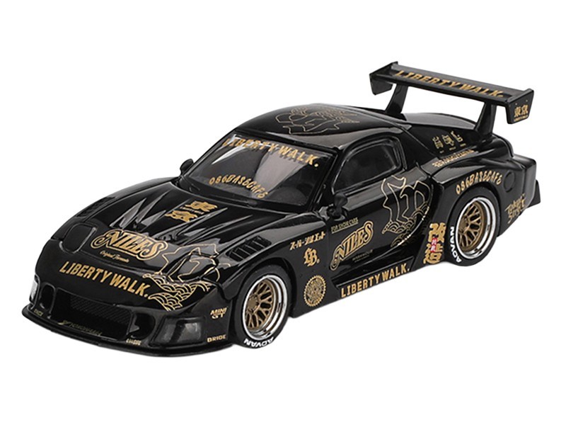 Silhouette LB-Super RX-7 MAZDA 1:64 GT Mini Silhouette Super LB RX-7 MAZDA GT MINI ミニカー Liberty Black Walk ミニカー
