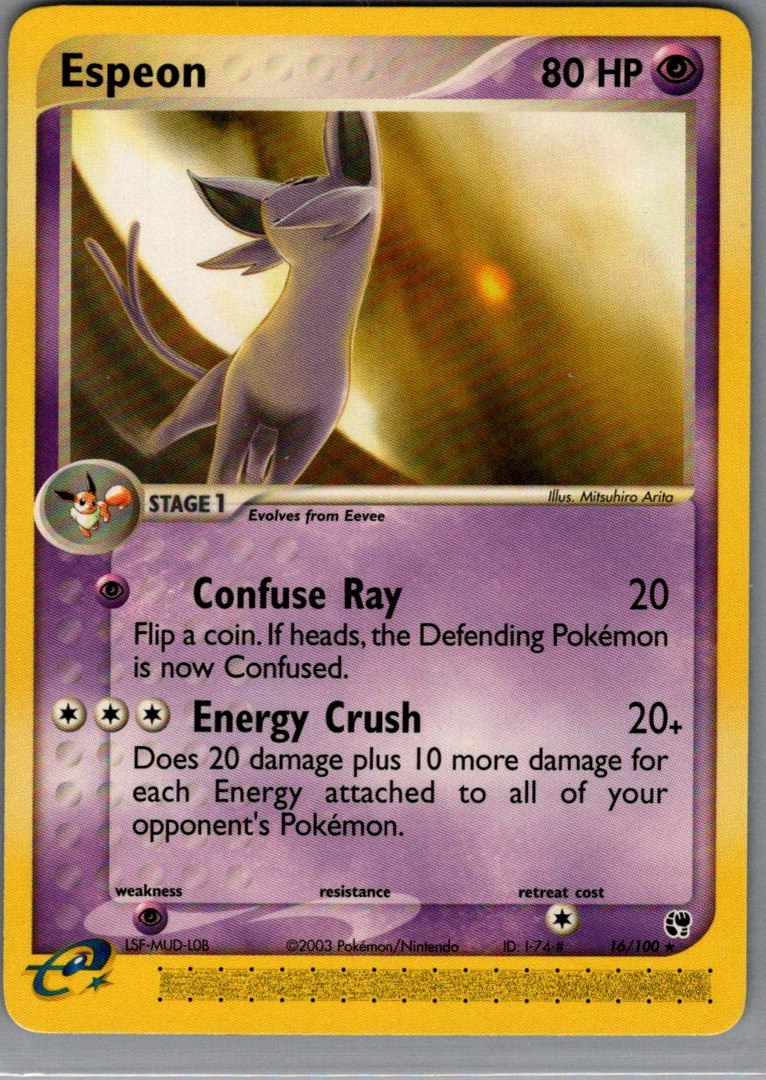 Espeon Rare Sandstorm 16/100 NM