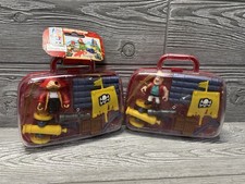 Pirate Playset Lot of 2 Moveable Arms in Storage Cases READ