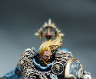 Space Wolves Wolf Guard Battle Leader Warhammer 40k bemalt