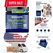 Basic Vigor Migrastil Neuropathy Relief Cream Extra Strength for Feet, Legs, ...