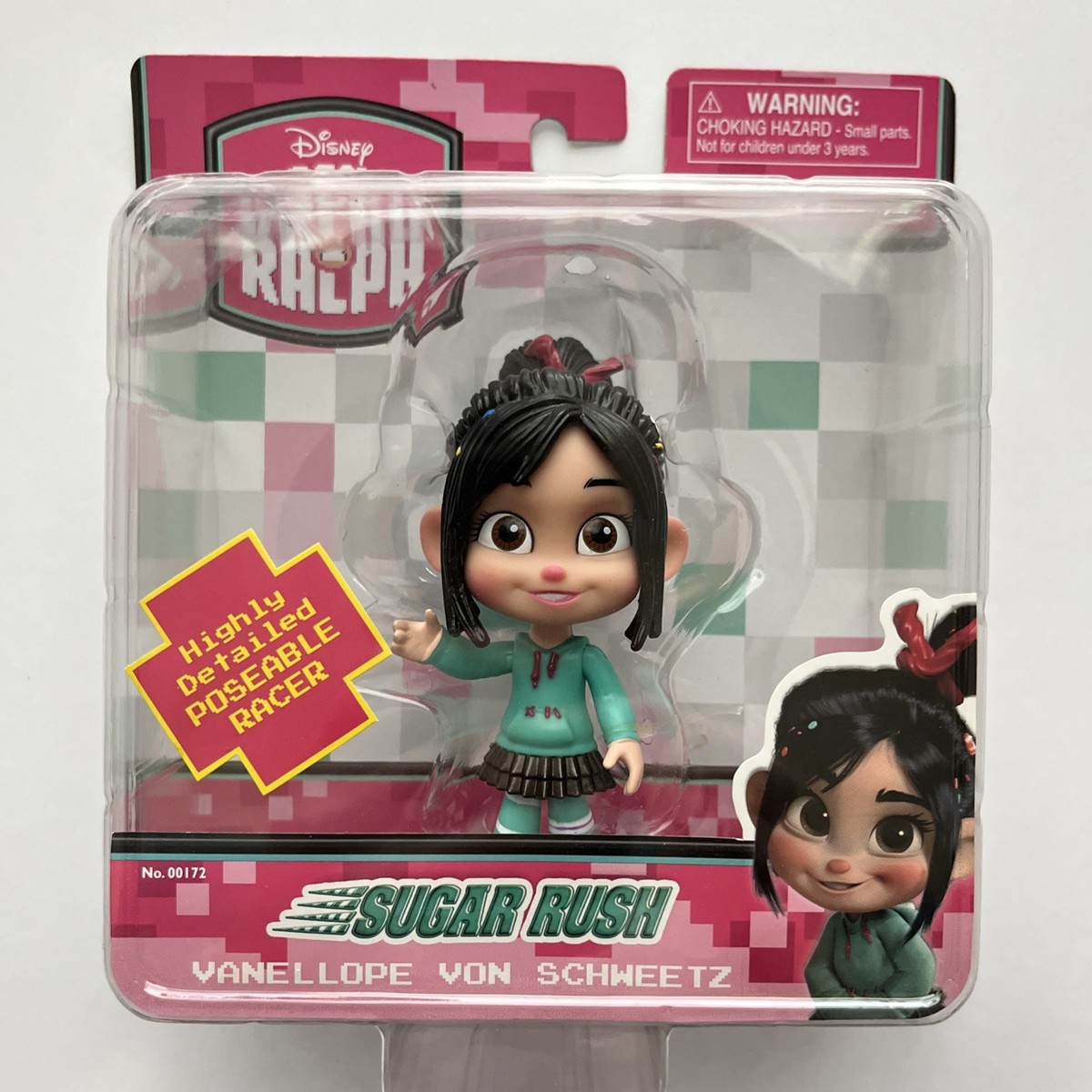 Rare Disney Wreck-It Ralph Vanellope Von Schweetz Sugar Rush