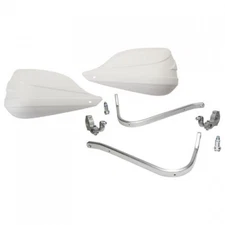 Barkbusters Universal Storm Two Point Mounted Handguard Kit White 1 1/8" Bars