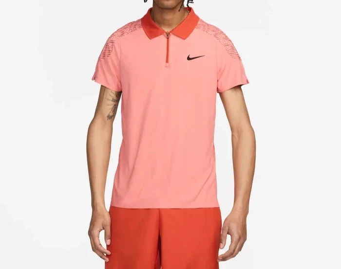 Polo da tennis Nike Slam Dri-FIT ADV da uomo FD5244-606 fattore quarzo/ruggin... - Immagine 2 di 4
