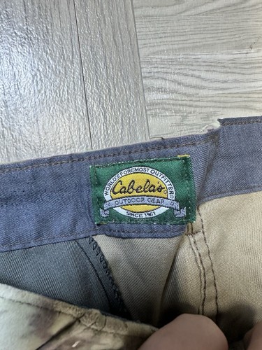 Vintage USA Made Camouflage Jagdhose Herren 34x31 Soft Fleece Jagd Cabelas - Bild 12 von 23