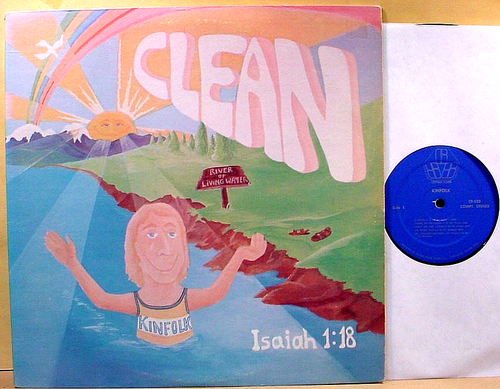 KINFOLK - Clean - '74 Central Sound lbl EX/NM CCM Jesus Musik Folk Rock LP