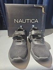 Nautica Boys Toddler Size 8 Black Shoes