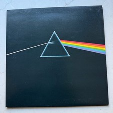 Pink Floyd - Dark Side of the Moon A/2 B/2 UK Original Solid Blue Full Set NM