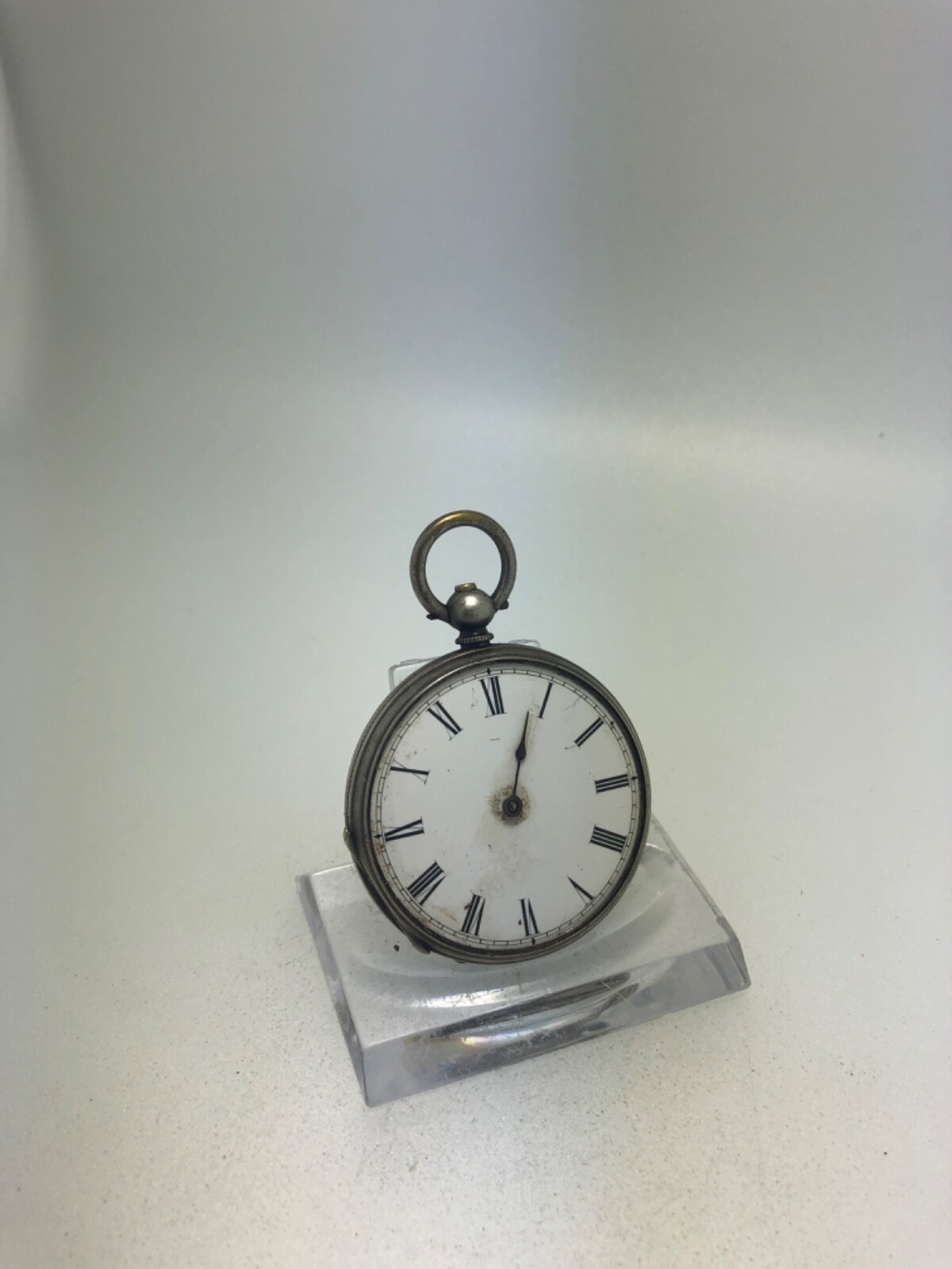 ANTIQUE SOLID SILVER KEY WIND POCKET WATCH BEAUTI… - image 1