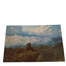 Postcard Clouds Below The Peaks Great Smoky Mountains National Park Chrome