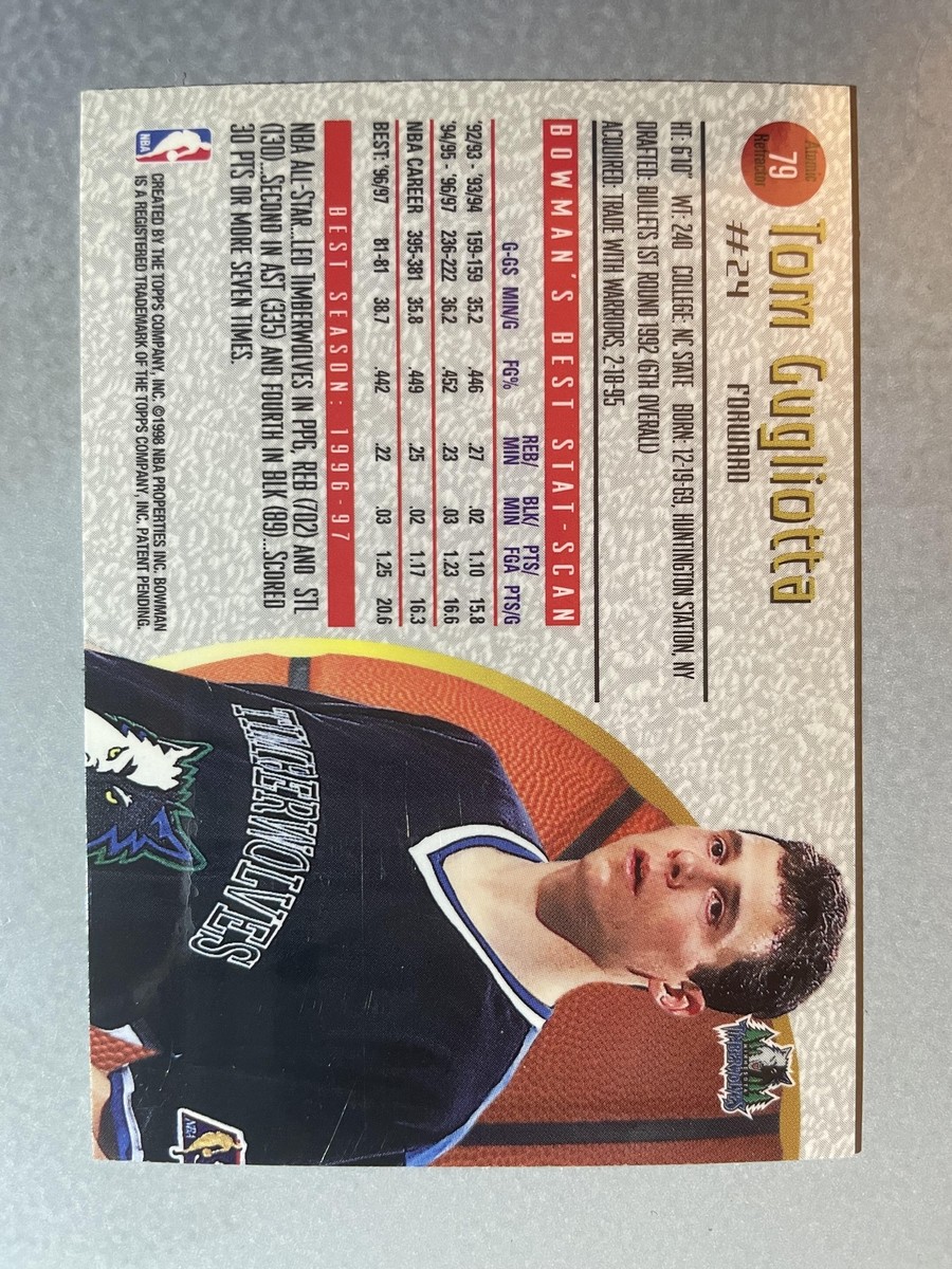 1997-98 Bowman's Best #79 Tom Gugliotta Atomic Refractors | eBay