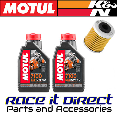Öl und Filter Kit K&N für KTM SX 400 RACING EDITION 01-02 Motul 7100 10W40 2L