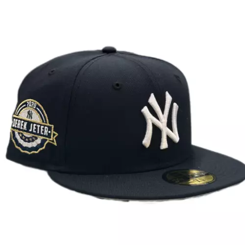 Men's New York Yankees New Era Derek Jeter 2020 HOF Side Patch Navy Fitted Hat