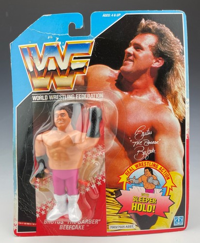 Vintage 1990 Hasbro WWF Brutus the Barber Beefcake...