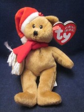 TY Jingle Beanie Christmas Ornament 1997 Holiday Teddy Bear VINTAGE NEW with TAG