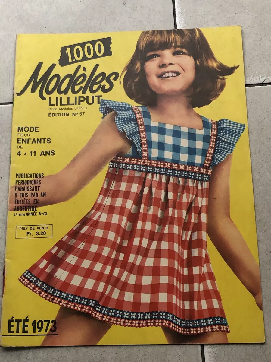 Magazine Mod les Lilliput Children Fashion 1973 Original