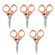 5x Compact Camping Scissors Keychain Fishing Pocket Emergency Folding Cutter R