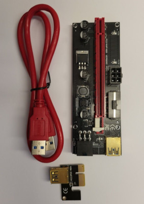 PCIe Riser Adapter x1 auf x16 VER009S Mining